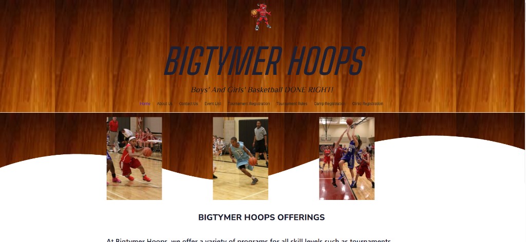 Bigtymer Hoops original website